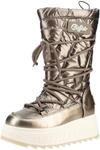 Snowboots BUFFALO "Buffalo Stiefel Lederimitat/Textil", Damen, Gr. 42, gold (copper),