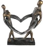 Casablanca by Gilde Dekofigur "Skulptur Connected" Dekoobjekt, H&ouml;he 31 cm, mit