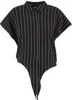 URBAN CLASSICS Klassische Bluse "Urban Classics Ladies Structured Striped Tied