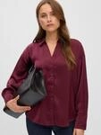 Vero Moda Langarmbluse "VMMIRO LS SHIRT WVN NOOS" Kunstfaser, regular fit
