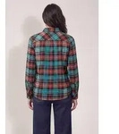 Karobluse CECIL, Damen, Gr. XXL (46), bunt (schwarz russet rot), Web, 100% Baumwolle,