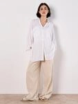 Klassische Bluse APRICOT "Oversized Hemdbluse", Damen, Gr. S (36), wei&szlig;, gewebt,