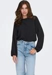 ONLY Shirtbluse "ONLKATCHA LIFE LS O-NECK LACE TOP CS WVN" Kunstfaser, regular...