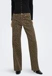 ONLY High-waist-Jeans "ONLMADISON HW WIDE ANIMAL PANT CC PNT" Baumwollmischung