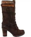 Stiefel MUSTANG SHOES "Stiefel", Damen, Gr. 37, w&auml;rmend, braun, Lederimitat,...