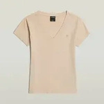 V-Shirt G-STAR "Overdyed Form v t wmn", Damen, Gr. XS, beige (moonlight gd),...