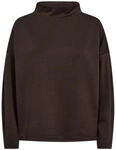 Langarmshirt FREEQUENT "FQBRODY-TEE", Damen, Gr. L, braun (mole), Single Jersey,