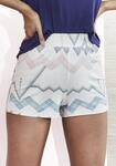 LASCANA Pyjamashorts mit grafischem Zick-Zack Muster