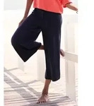 Loungehose ELBSAND, Damen, Gr. 44/46, N-Gr, schwarz (marine), Feinstrick,