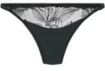 String HUNKEM&Ouml;LLER "Highleg Thong Ellen", Damen, Gr. XS, schwarz, 79% Polyester, 15%