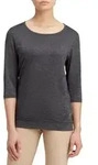 T-Shirt ENERGETICS "Da.-Shirt Jewel 3/4 SS W", Damen, Gr. XXL, grau (melange,