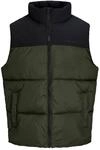 Steppweste JACK & JONES "JJRAZE BODYWARMER", Herren, Gr. L, gr&uuml;n (rosin