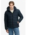 Steppjacke SUPERDRY "HOOD FUJI MIDWEIGHT PADDED JKT", Herren, Gr. S, navy blazer,