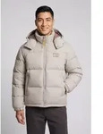 Steppjacke TOMMY JEANS "ALASKA DOWN PUFFER", Herren, Gr. S, beige (limestone dust),