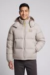 Steppjacke TOMMY JEANS "ALASKA DOWN PUFFER", Herren, Gr. S, beige (limestone dust),