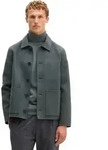 Outdoorjacke MARC O'POLO "aus weichem Double Face Wool Blend", Herren, Gr. S, gr&uuml;n