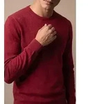Strickpullover FYNCH-HATTON, Herren, Gr. S, rot (brick), Strick, Obermaterial:...