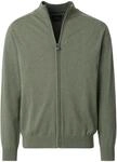 Strickjacke CASAMODA "CASAMODA Strickjacke uni", Herren, Gr. M, apfelgr&uuml;n, 100%