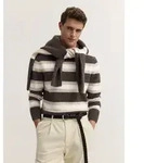 Rundhalspullover BUGATTI "Regular Fit", Herren, Gr. 3XL, 80, braun, 41%...