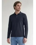 Poloshirt STREET ONE MEN, Herren, Gr. 3XL, schwarz (schwarz ink blau), Web, 95%