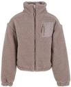 Winterjacke URBAN CLASSICS "Urban Classics Girls Sherpa Mix Jacket", M&auml;dchen, Gr.