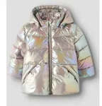 Steppjacke NAME IT "NMFMOLINA PUFFER JACKET SHINY1", M&auml;dchen, Gr. 92, bunt (fungi),