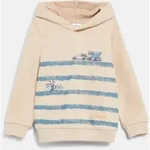Kapuzensweatshirt S.OLIVER JUNIOR, Jungen, Gr. 92/98, sand, Sweatware,...