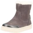 Stiefelette GEOX "Geox Stiefelette Veloursleder", Damen, Gr. 24, grau (anthrazit),