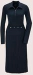 MADELEINE Strickkleid "Kleid Strickkleid mit Plissee & Taillenband" Ohne Tasche