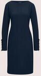 MADELEINE Midikleid "Kleid Jerseykleid mit Nietendetail am &Auml;rmel" Ohne Tasche