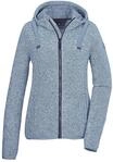 Fleecejacke "GW 52 WMN KNTFLC JCKT", Damen, Gr. 38, blau (graublau), Obermaterial: