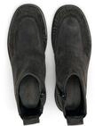 Stiefelette MARC O'POLO "aus ge&ouml;ltem Veloursleder", Damen, Gr. 37, Synthetik, grau