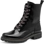 Tamaris Schn&uuml;rstiefelette Blockabsatz, Boots mit Schn&uuml;rsenkeln im Animal-Look