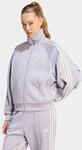 Trainingsjacke ADIDAS SPORTSWEAR "STADIUM PIQUE LOOSE FIT TRACK", Damen, Gr. L, glory