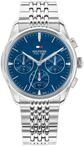 Multifunktionsuhr TOMMY HILFIGER "BRYANT", blau (silberfarben, blau, blau),