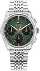 Multifunktionsuhr TOMMY HILFIGER "BRYANT", gr&uuml;n (silberfarben, gr&uuml;n, gr&uuml;n),