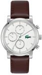 Multifunktionsuhr LACOSTE "Replay", braun (braun, wei&szlig;, silberfarben),...