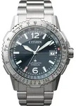 Automatikuhr CITIZEN "Promaster Sky Navihawk", silber (silberfarben, blau, blau),