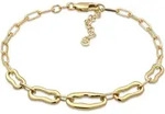 Armkette ELLI "Armband Gliederarmband 925 Sterling Silber" Gr. 16, gold, Armb&auml;nder,