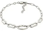 Armkette ELLI "Armband Gliederarmband 925 Sterling Silber" Gr. 16, silber,