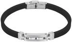 Armband LOTUS "Silent Impact", schwarz (edelstahlfarben, schwarz), Armb&auml;nder,