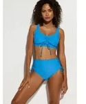 Bustier-Bikini BONPRIX, Damen, Gr. 36, N-Gr, blau (mittelblau), Obermaterial:...