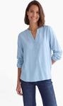 Shirtbluse CECIL, Damen, Gr. L (42), blau (cosmopolitan blau), Stoff, 100% Viskose,