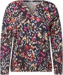 Langarmshirt CECIL, Damen, Gr. XL (44), bunt (truffle braun), Web, 100%...