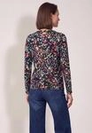 Langarmshirt CECIL, Damen, Gr. XL (44), bunt (truffle braun), Web, 100% Baumwolle,