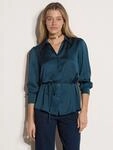 Apricot Klassische Bluse "Weiches Satinhemd" mit Knopfleiste