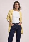 Cardigan STREET ONE, Damen, Gr. 34, gelb (sunbeam gelb meliert), Web, 37% Baumwolle,
