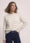 STREET ONE Streifenpullover aus softem Materialmix