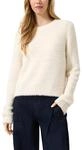 Strickpullover QS, Damen, Gr. XS, wei&szlig; (wei&szlig; cap gray), Strick, Obermaterial: 68%