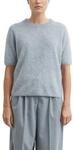 Comma Strickpullover Halbarm-Pullover aus Wolle / Rundhals
